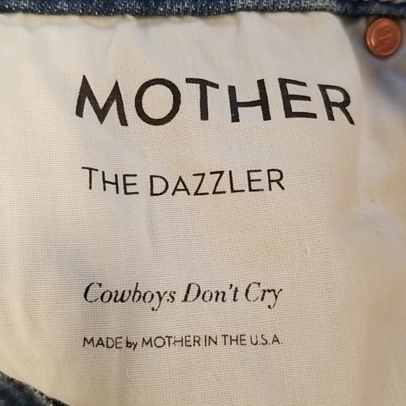 💕MOTHER SUPERIOR💕 Dazzler ~ Cowboys Don't Cry High Rise Straight Leg 24 NWT - Picture 15 of 16